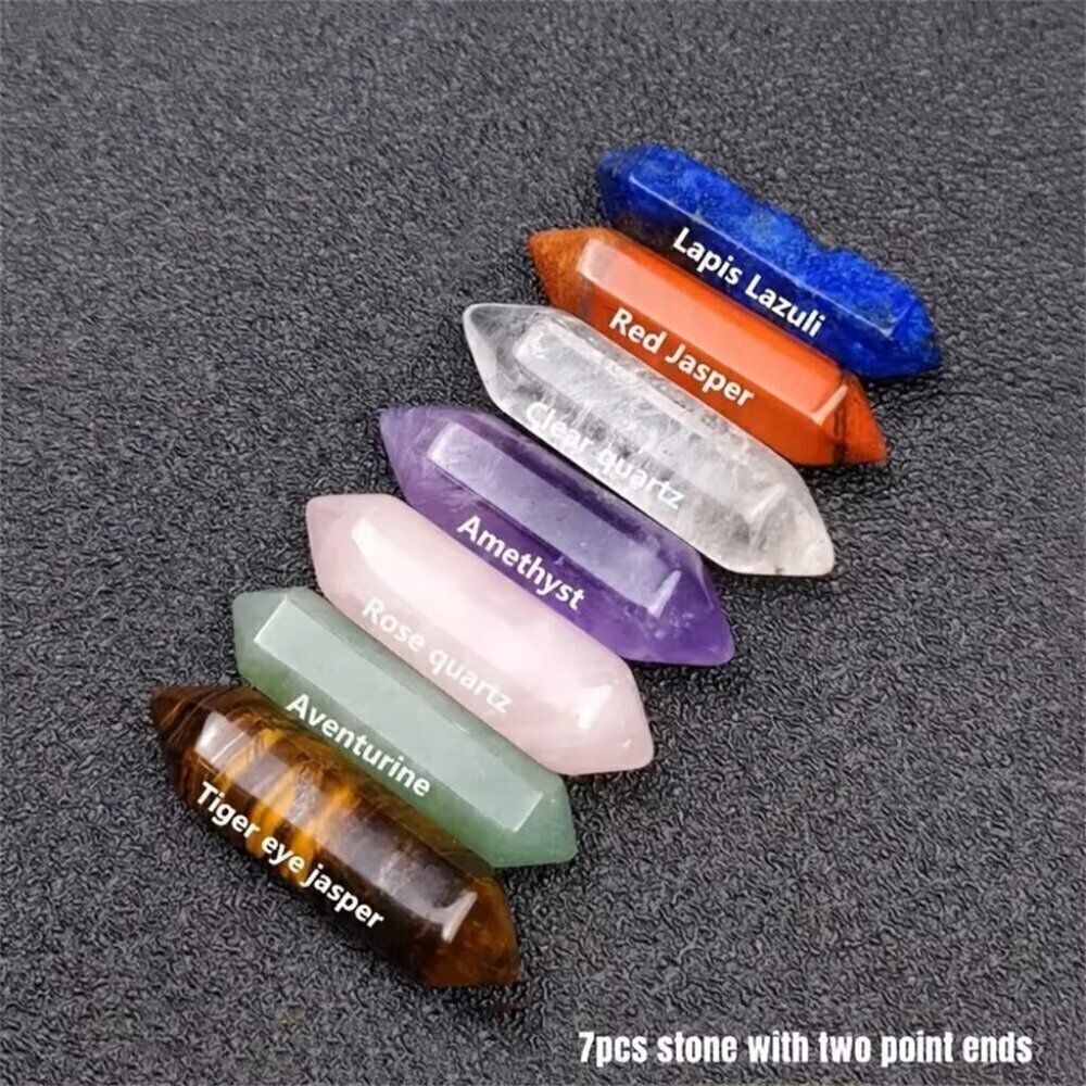 Healing Stones And Crystals Reiki Chakra Meditation Bedroom Décor 14 Pcs Set - Picture 4 of 6